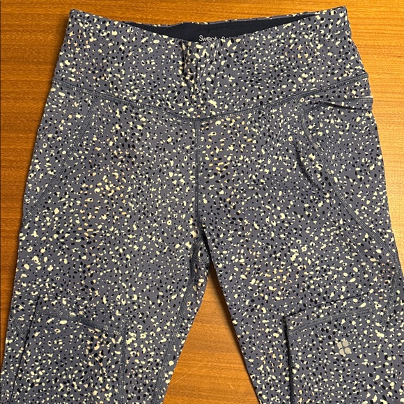 Sweaty Betty Power 7/8 Speckled Blue Leggings size US 6 - Picture 2 of 11
